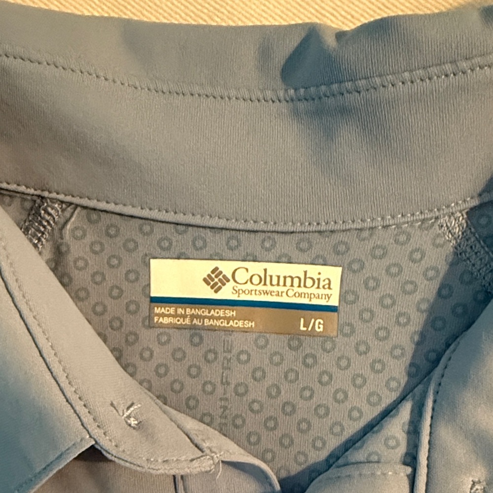Columbia Men's Light Blue Polo Shirt - Picture 2 of 6